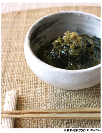 めかぶと海苔の柚胡椒風味