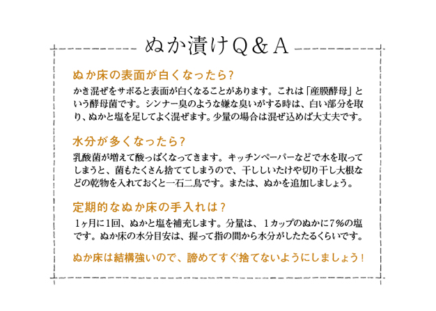 ぬか漬けQ&A