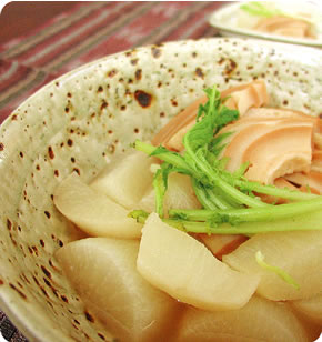 車麩と大根の煮物