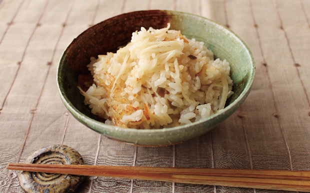 新生姜だけの炊き込みご飯