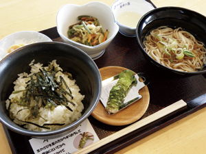 地場産わさびのやくらいわさび丼